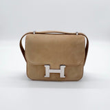 Hermès Suede Mini Constance Veau Doblis 18cm | Ocre