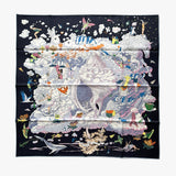 Hermes Sur Mon Nuage Scarf In Bleu Noir - Found Fashion