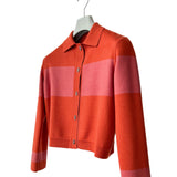 Hermes Veste "Cliquetis Finesse Multicolore" Twillaine Cardigan | Rose Boisé