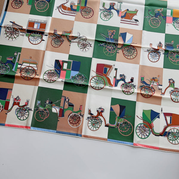 Hermes Voitures Exquises Scarf 90, The Queens Platinum Jubilee Scarf | Limited Edition - Found Fashion