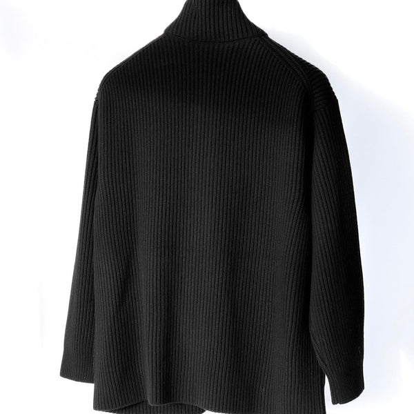 Hermes Women's Blouson Détails Cuir Jacket In Black, Size 42 - Found Fashion