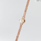 Hermes Women's Faubourg Polka Watch In Rose Gold And Diamonds, Mini Model, 15.5mm - Found Fashion