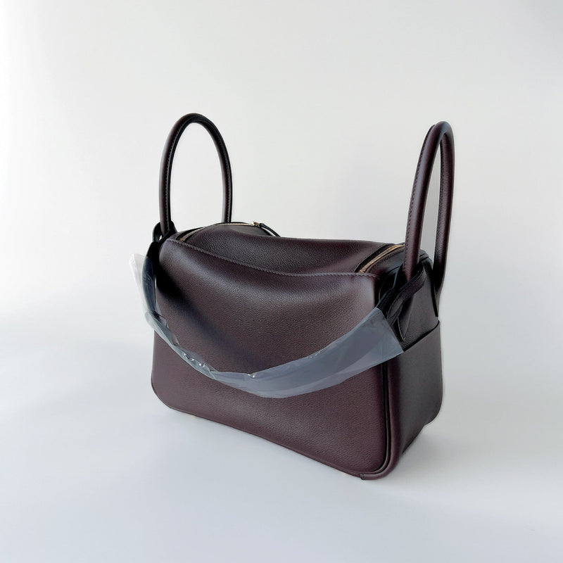 Hermes Lindy 26 In Rouge Sellier With Gold Hardware