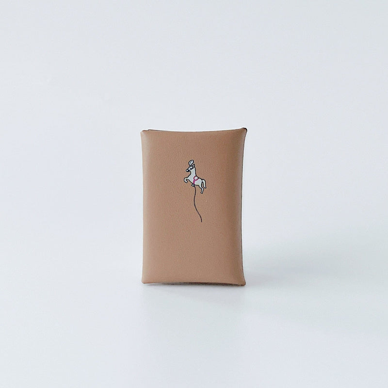 Hermes Jockey Calvi Card Holder In Chai, Limited Edition