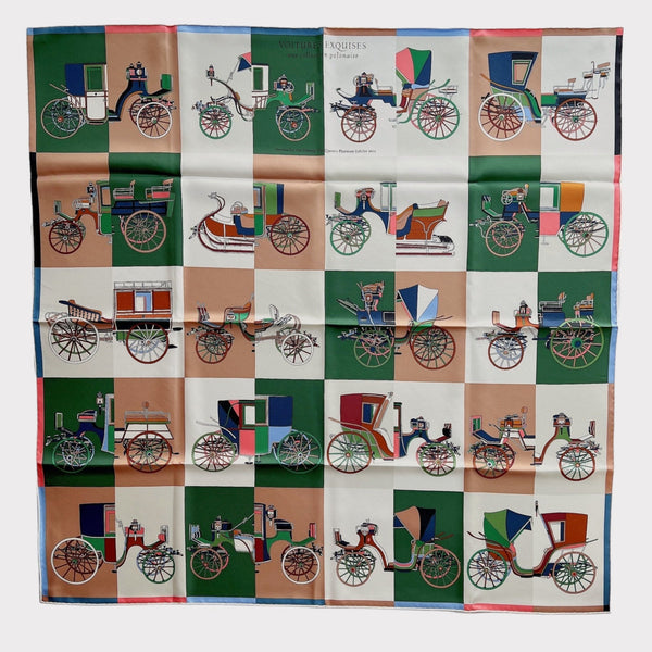 Hermes Voitures Exquises Scarf 90, The Queens Platinum Jubilee Scarf | Limited Edition