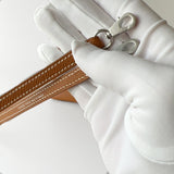 Hermes Mini Kelly II Sellier In Gold With Silver Hardware, Epsom Leather