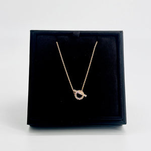Hermès Finesse Pendant Necklace, Rose Gold & Diamonds