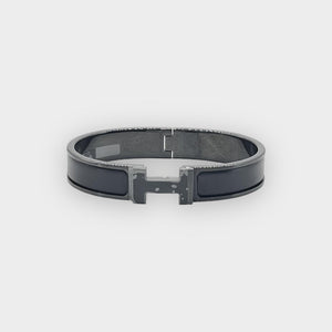 Hermès Clic HH So Black Bracelet, T5, Noir