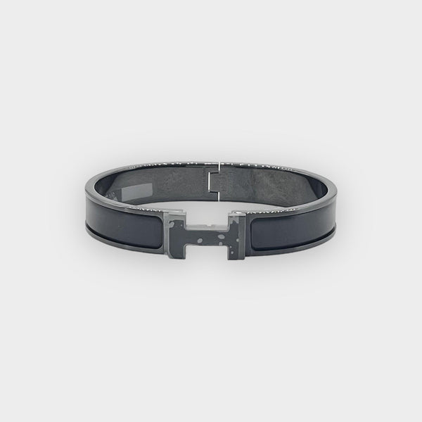 Hermès Clic H Bracelet In So Black, Size T5
