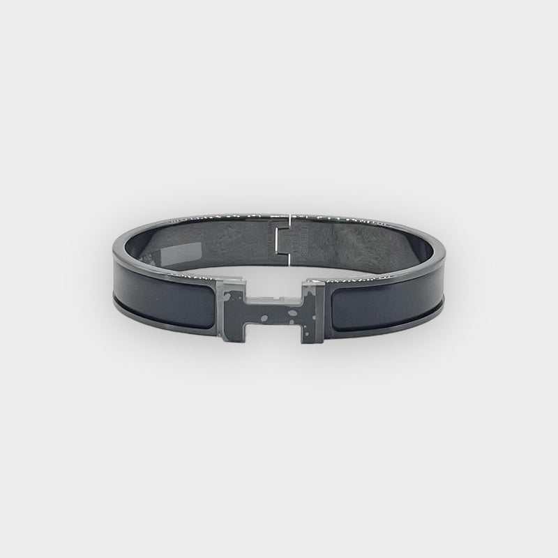 Hermès Clic H Bracelet In So Black, Size T5