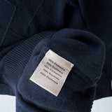 Hermes Jeux de points H en Biais" Crewneck Sweater In Marine, Size M