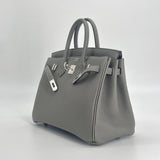 Hermès Birkin 25 Gris Meyer (Grey) | Togo With Palladium Hardware