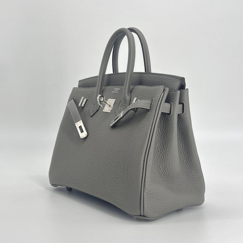 Hermès Birkin 25 Gris Meyer (Grey) | Togo With Palladium Hardware