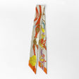 Hermès Brides de Gala Applique Pique Twilly, Creme, Orange & Jaune Vif