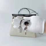 Hermes Herbag 31 In Beton And Ebene With Nata Plated Hardware