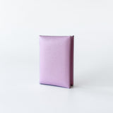 Hermes Calvi Duo Card Holder In Mauve Sylvestre, Pink Epsom Leather