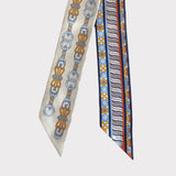 Hermes Harnais en Rosace Twilly In Crème, Ciel And Ocre