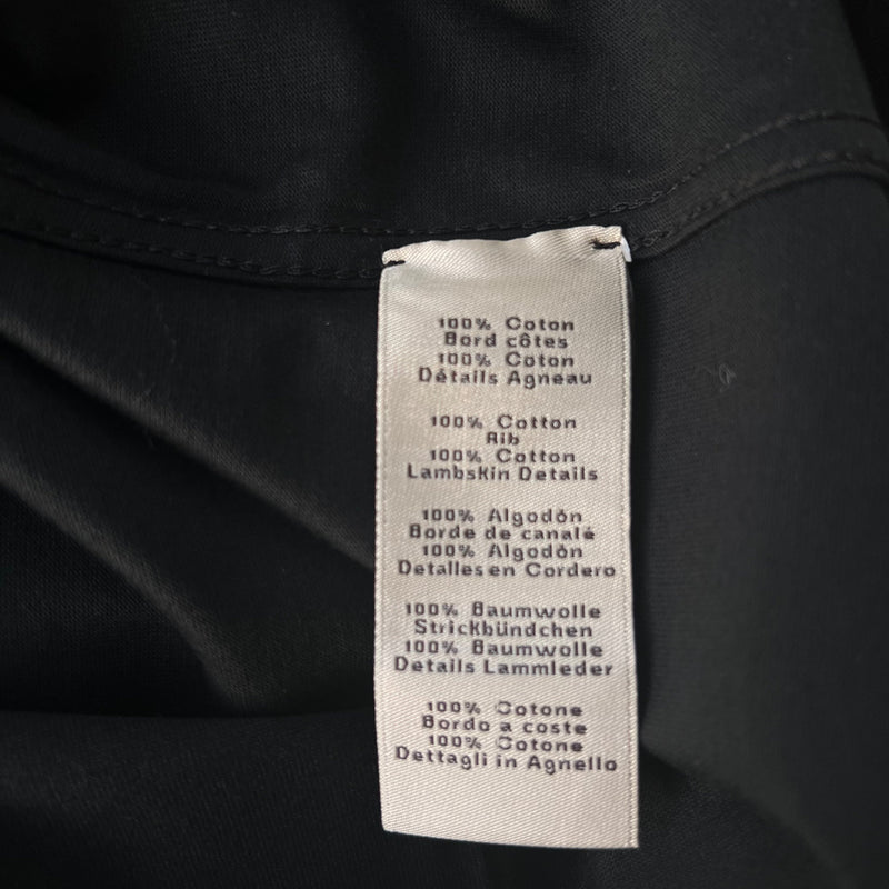 Hermes Men's Mini Patch Cuir T-Shirt In Black, Size L