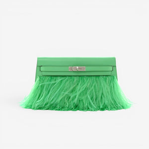 Hermès Kelly Élan Folie, Vert Comics, Palladium Hardware