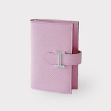 Hermès Bearn Mini Wallet - Mauve Sylvestre - Pink - Silver Hardware