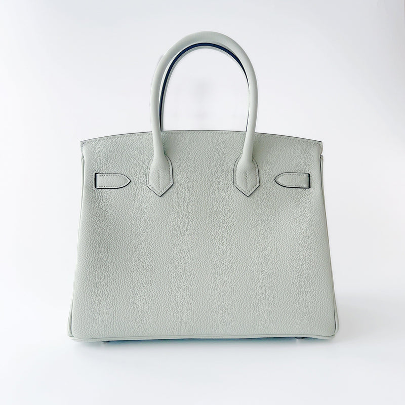 Hermes New Birkin 25 Handbag B: 2023 Silver hardware Togo leather