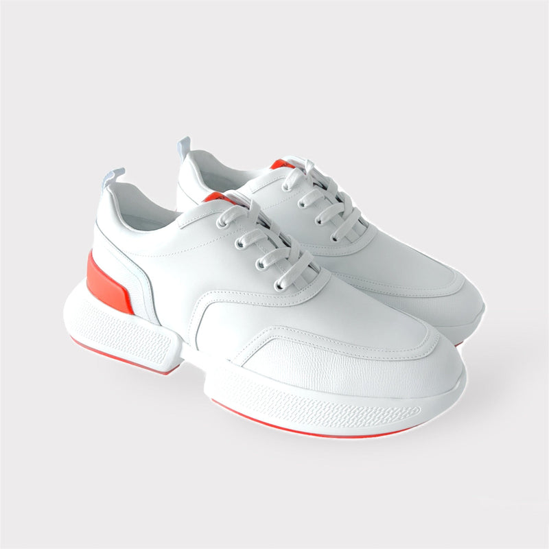 Hermes Men's Giga Sneaker In Blanc, White, Size 44