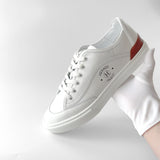 Hermes Men's Get Sneaker In White, Size 42.5
