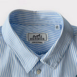 Hermès Men's 'Sportif Patch' Shirt, Spring / Summer 23, Size 39 EU