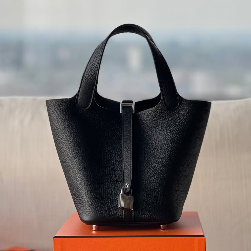 Hermes Picotin Womens Handbags, Black