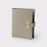 Hermès Bearn Compact Wallet - Etoupe - Gold Hardware