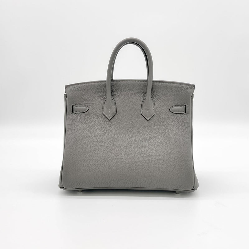 Hermès Birkin 25 Togo | Gris Meyer (Grey) - Found Fashion