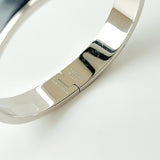 Hermes Clic H Bracelet In Matte Black And Silver - Found Fashion