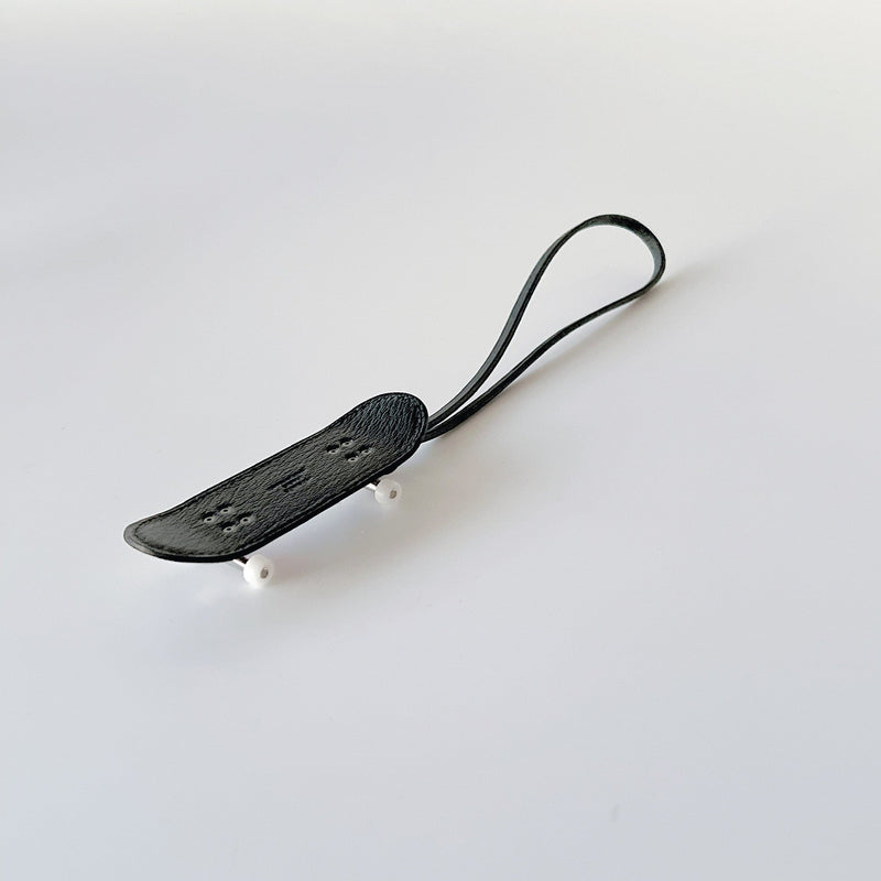 Hermes Noir Black Mini Micro Kelly Twilly Bag Charm Keychain Key