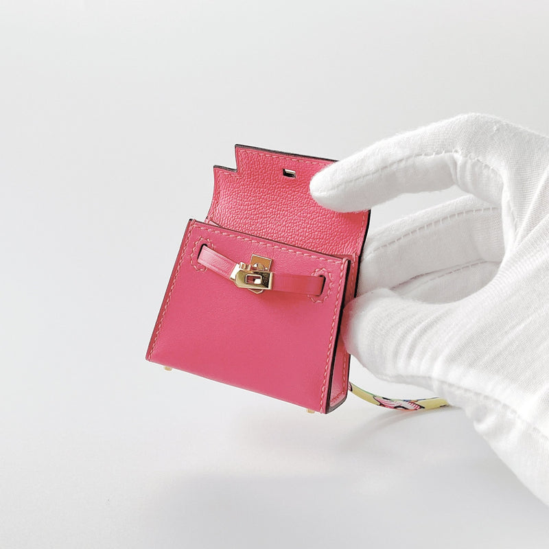 Hermès Kelly Twilly Bag Charm | Lipstick Pink | GHW - Found Fashion