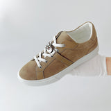 Hermes Men's Day Sneaker In Brown Suede, Size 42 - Found Fashion
