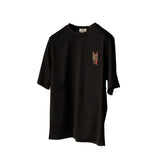 Hermes Men's Mini Patch Cuir T-Shirt In Black, Size L - Found Fashion