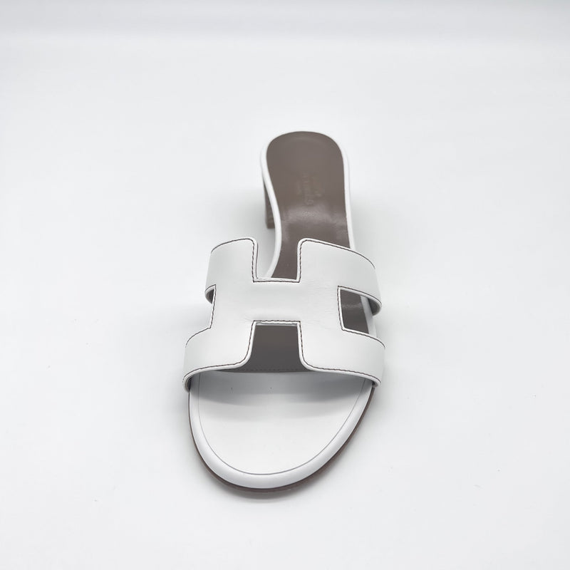 Hermès Oasis Sandal | White | Size 38.5