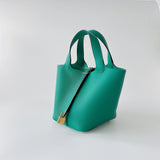 Hermes Picotin Lock Bag 18 In Vert Comics, Green Clemence Leather And –  Found Fashion