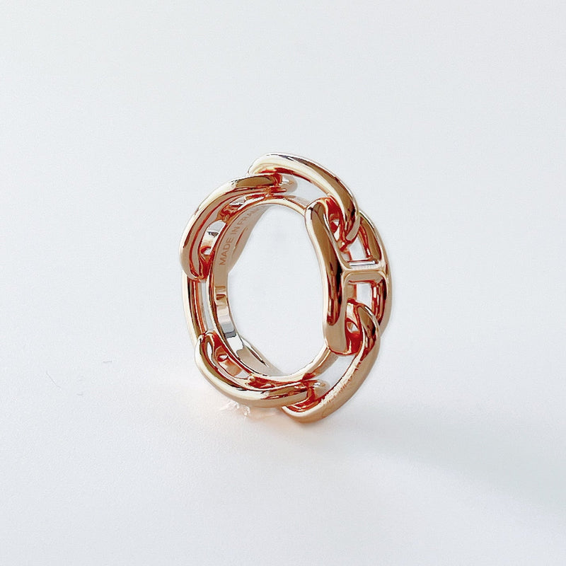 Hermès - Regate Scarf Ring - Plaqué or Rose