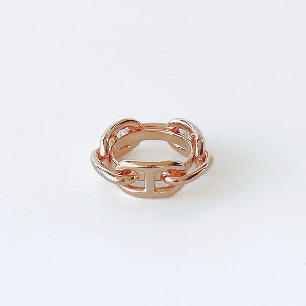 Hermès - Regate Scarf Ring - Plaqué or Rose