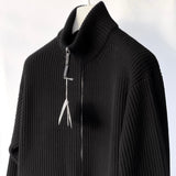 Hermes Women's Blouson Détails Cuir Jacket In Black, Size 42 - Found Fashion