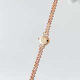 Hermes Women's Faubourg Polka Watch In Rose Gold And Diamonds, Mini Model, 15.5mm - Found Fashion