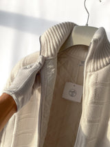 Hermes Womens Wool Jacket In White, Size 34 - Found Fashion
