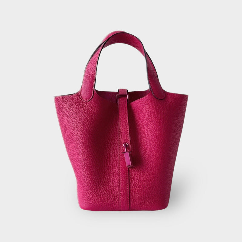 Hermes Taurillon Clemence Picotin Lock 18 PM Rose Mexico – The It Bag