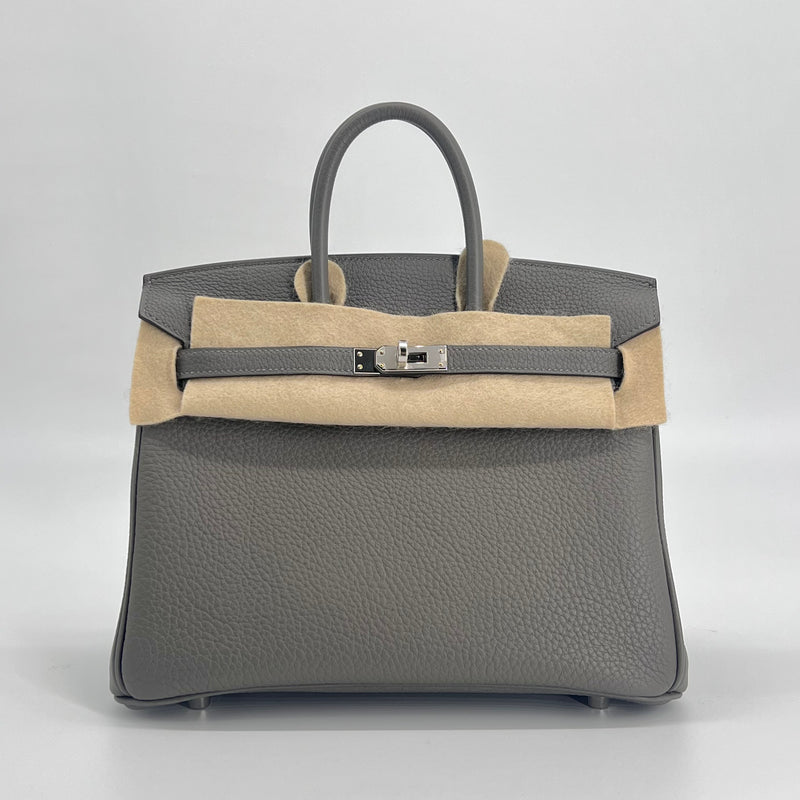 Hermès Birkin 25 Gris Meyer (Grey) | Togo With Palladium Hardware