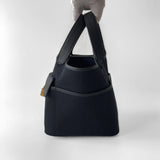 Hermes Cargo Picotin Lock Bag 18 In Black Cargo With Gold Hardware