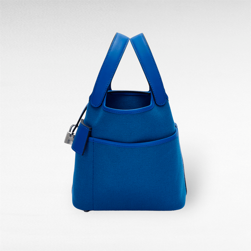 Hermes Cargo Picotin Lock Bag 18 In Bleu Royal Cargo With Palladium Ha –  Found Fashion