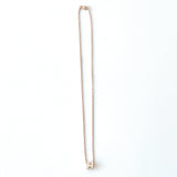 Hermes Mini Pop H Necklace In White & Rose Gold